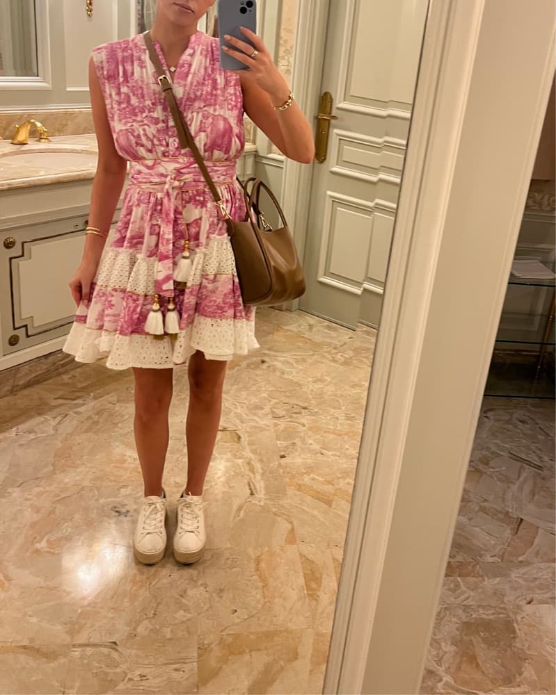 Pink Floral Dress - Image 3