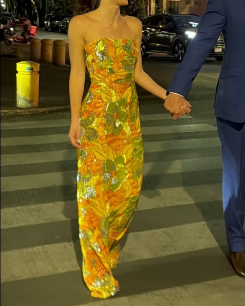 Marigold Sequin Helsi Serena Dress - Image 3