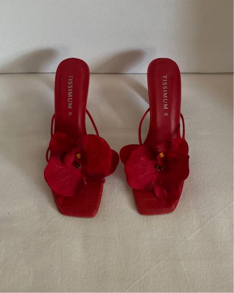 Red Orchid Heels - Image 4