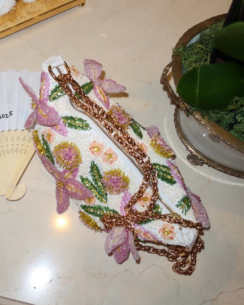 Patbo Beaded Floral Bag - Image 2
