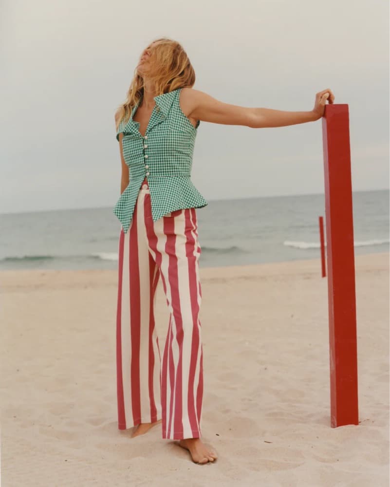 LA VESTE Parasol Pants In Red Size M - Image 1