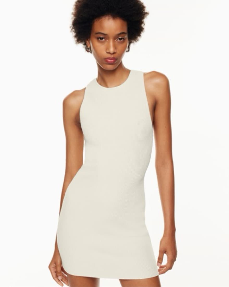 Aritzia Sculpt Knit Dress Turquoise*** - Image 3
