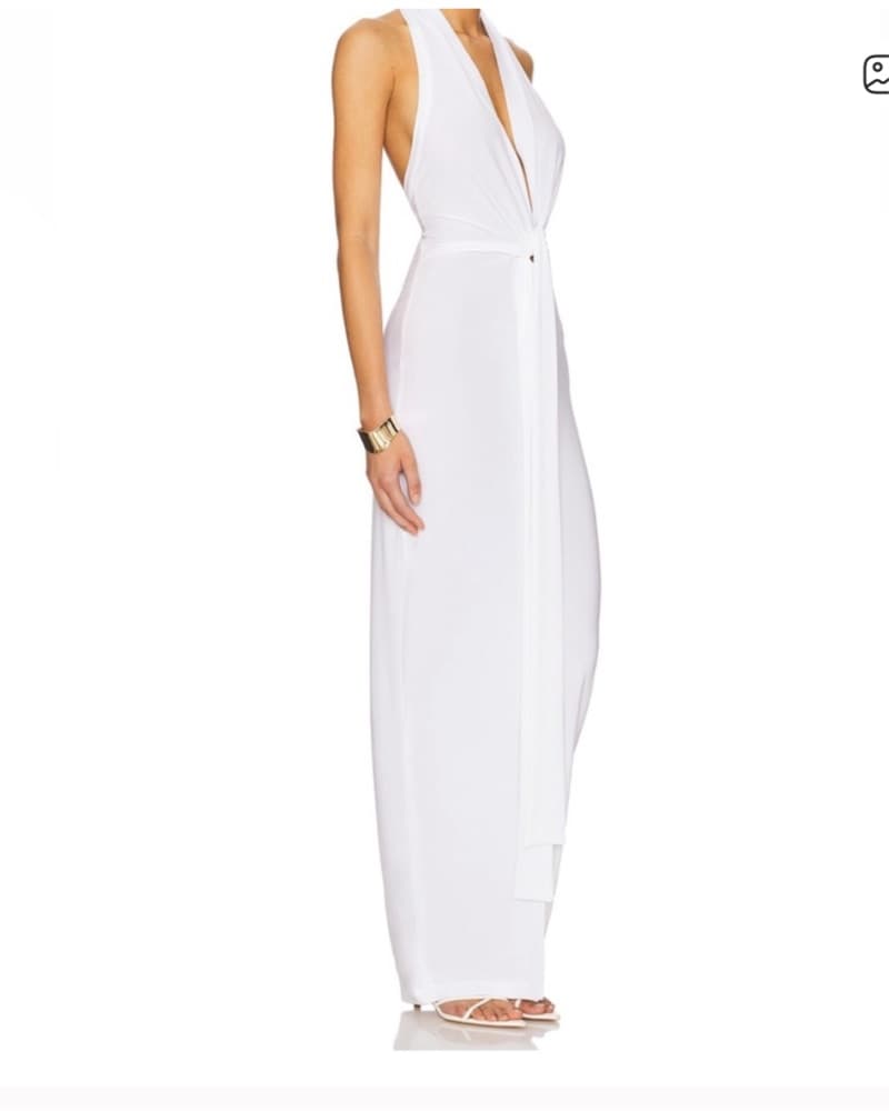 Norma Kamali Front halter Gown - Image 2