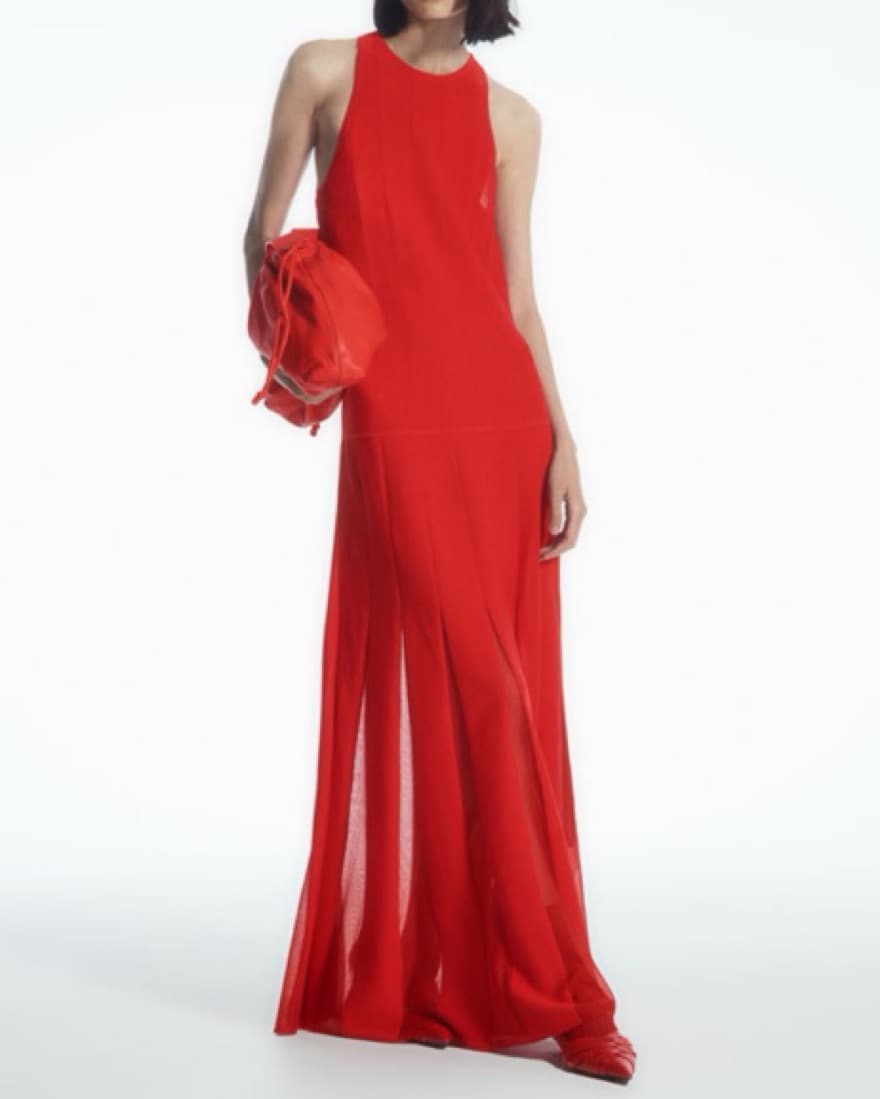 Cos Pleated Racer Back Maxi - Image 1