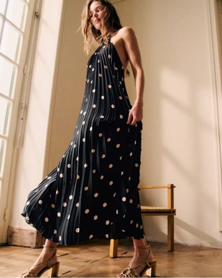 Sezane Polka Dot Dress - Image 1