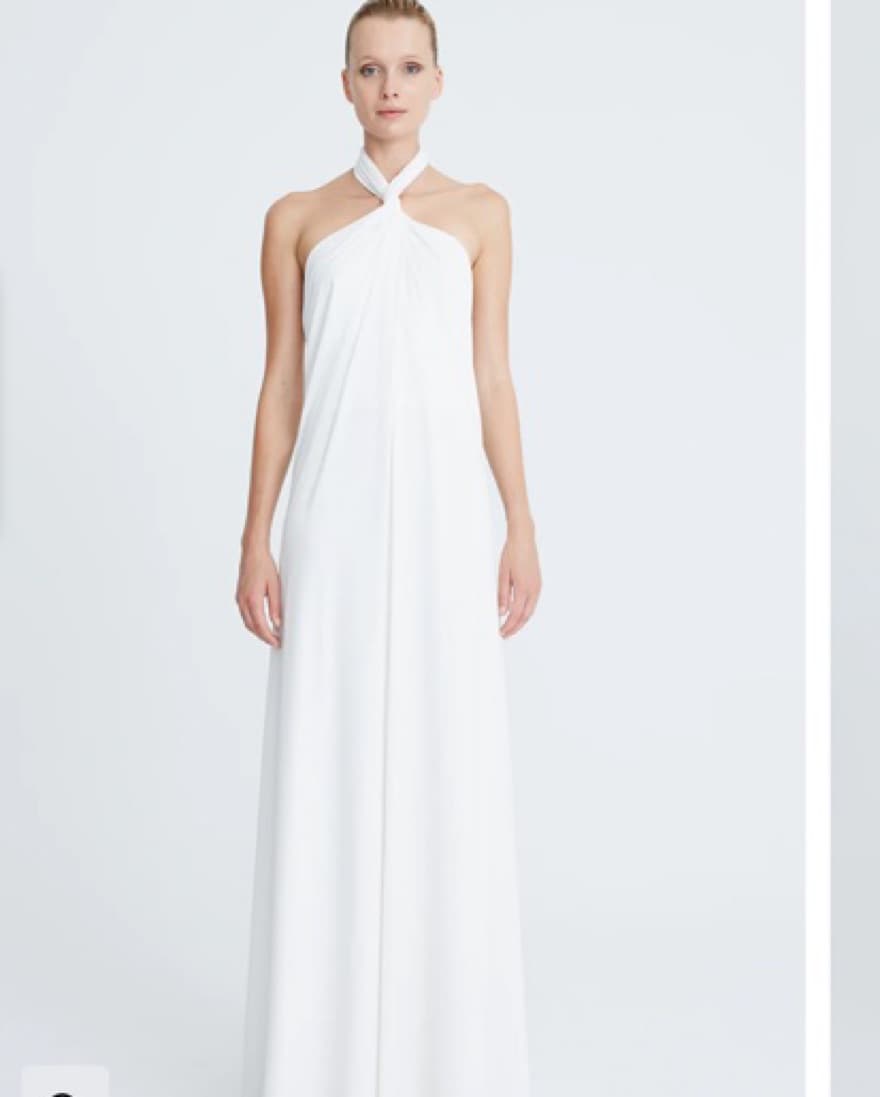 Halston White Gown - Image 1