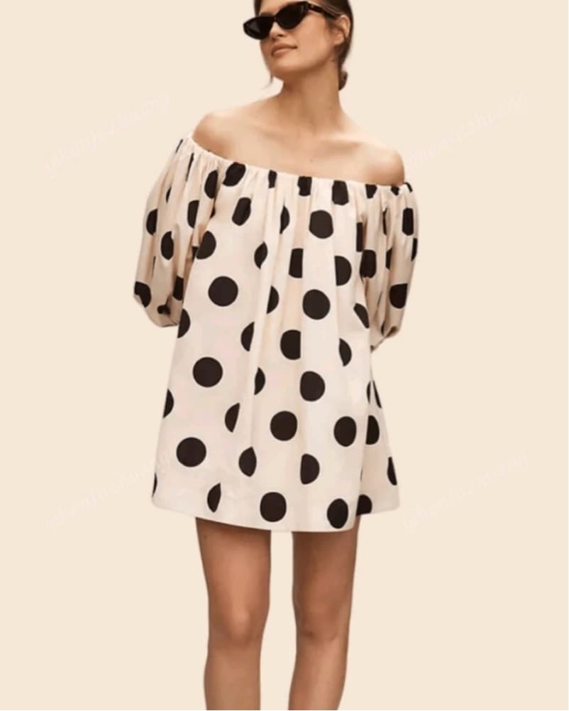 Anthropologie Polka Dot Dress - Image 1