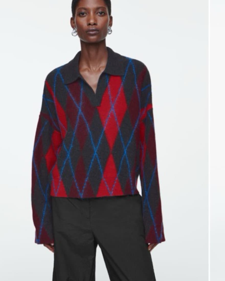 Cos Argyle Sweater - Image 1