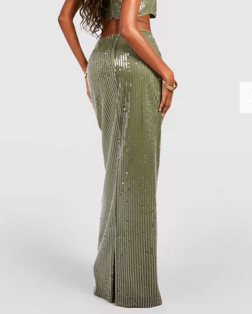 Boohoo Sequin Maxi Skirt - Image 3