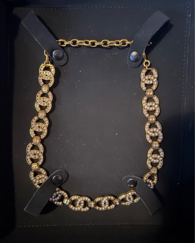 chanel rhinestone coco mark choker - Image 1