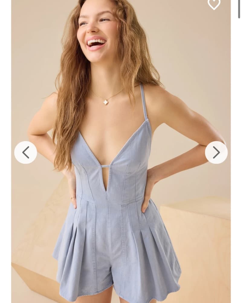 Miley Denim Romper  - Image 1
