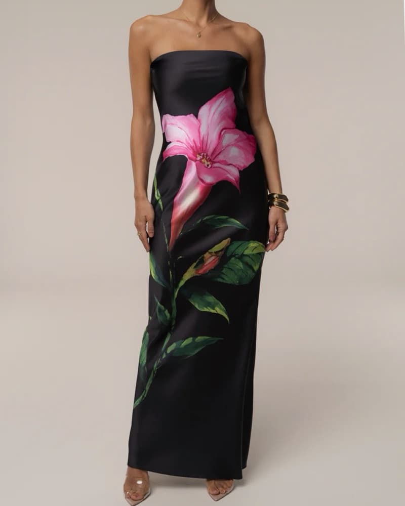 Vibrant Floral Maxi Dress - Image 2