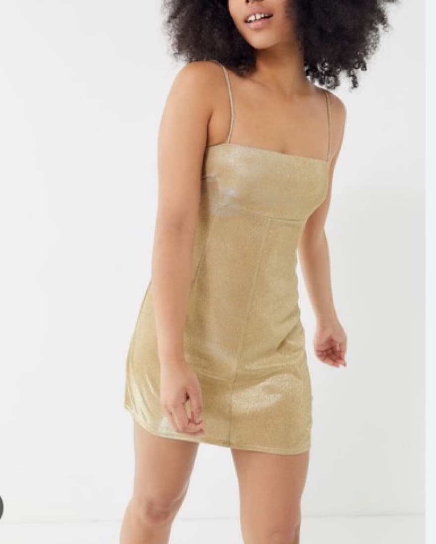 Gold Glitter Urban Outfitters Dress - Image 1