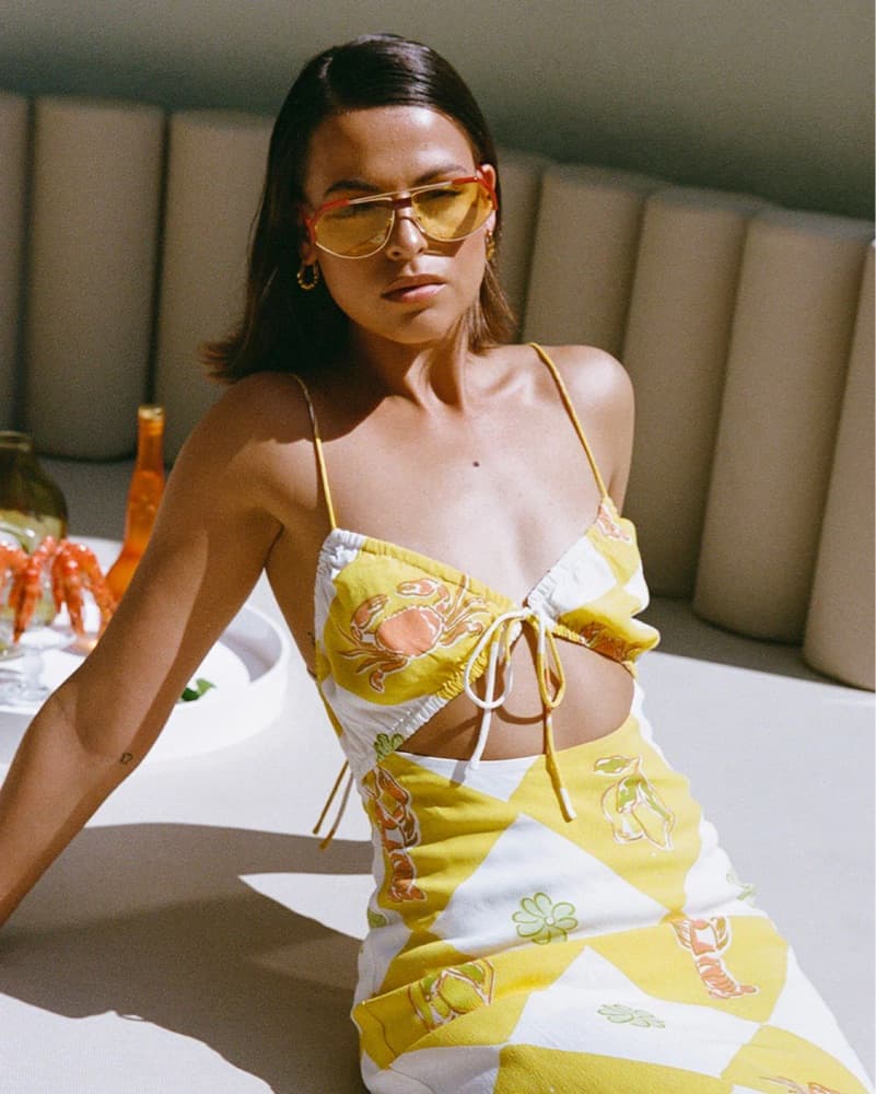 Sabo Skirt White/yellow Print Maxi Dress - Image 2