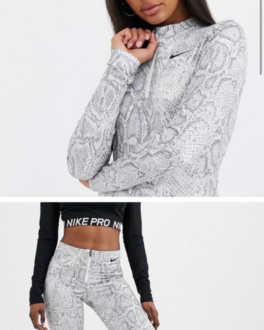 Nike Python Yellow Two Piece Legging Set - Image 3