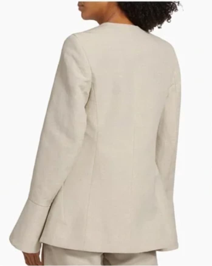 COS Peplum Cuff Linen Jacket Blazer  - Image 4