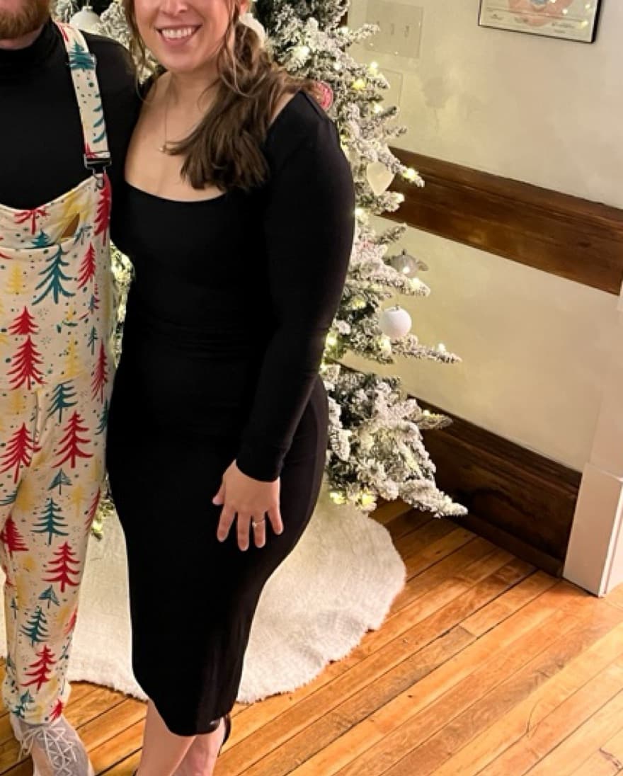 Skims Black Loungewear Dress - Image 3