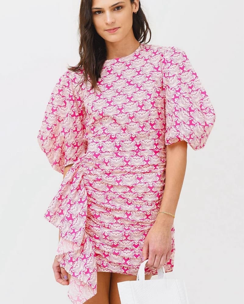 Rhode Pia Pink Mini Dress - Image 3