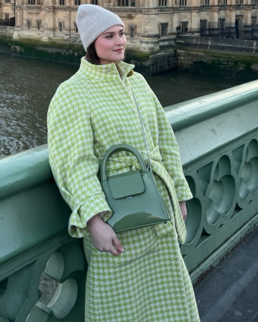Stine Goya Green Wool Coat - Image 2
