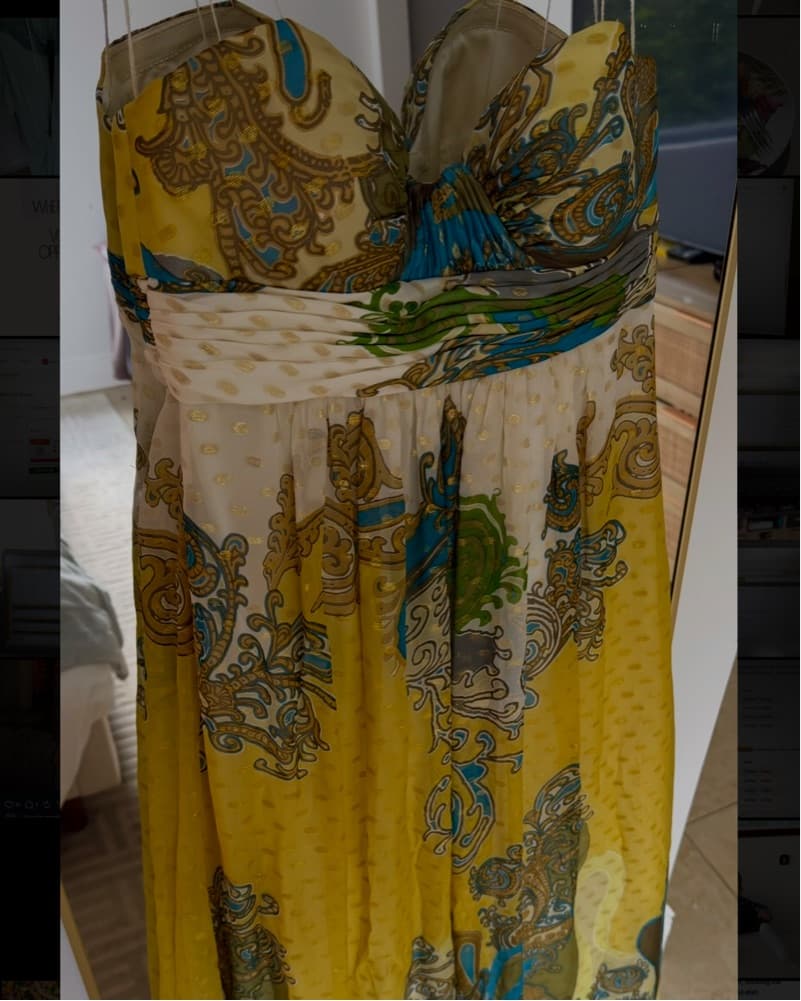 Maxi Vintage Strapless Dress - Image 2