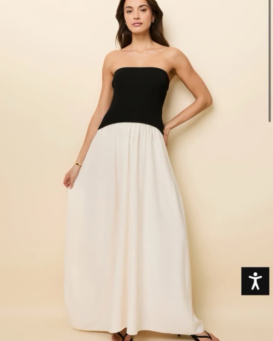 Solid and Striped Sogilo Dress - Image 1