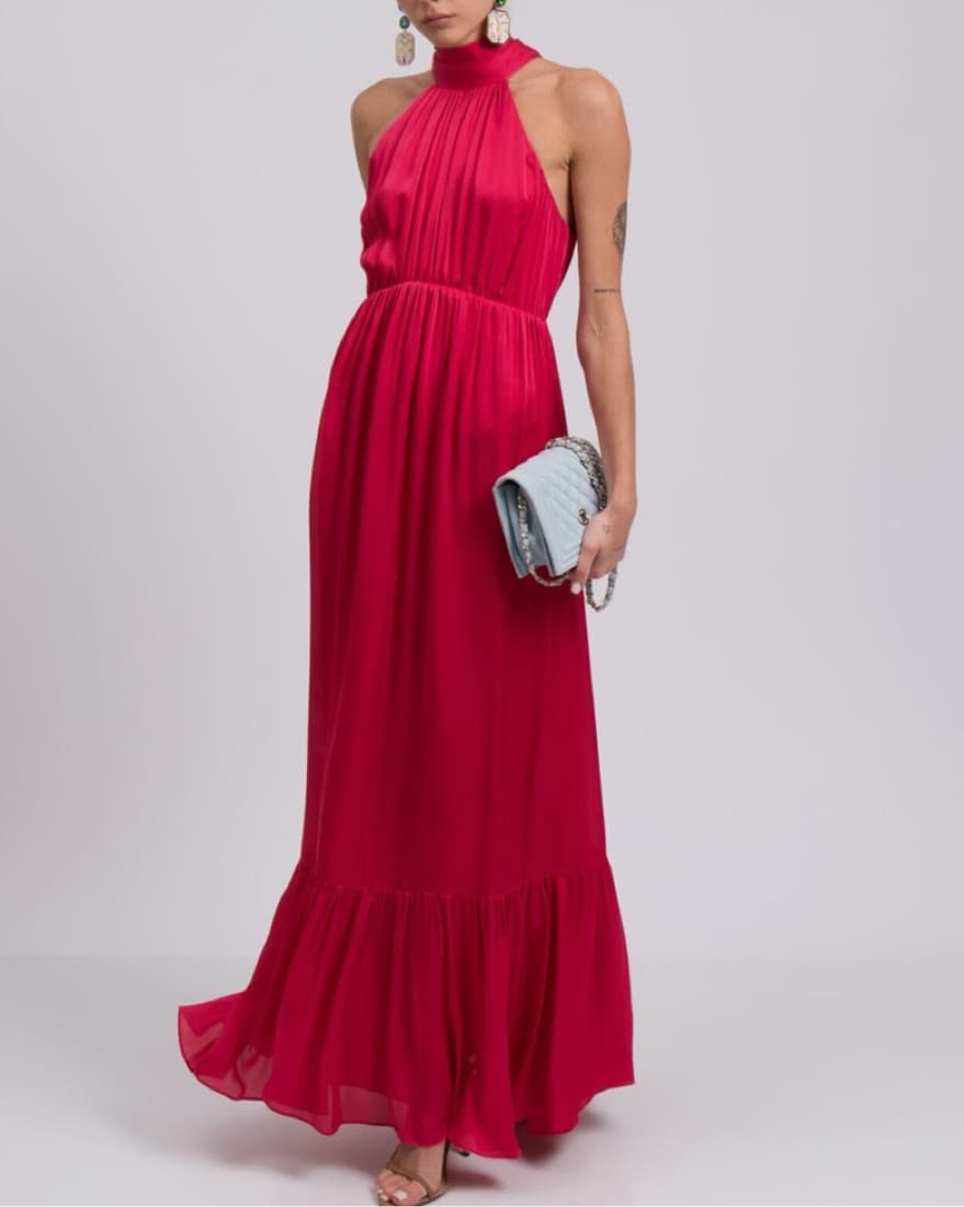 Zimmermann Fuchsia Silk Gown – Size M (D - Image 4
