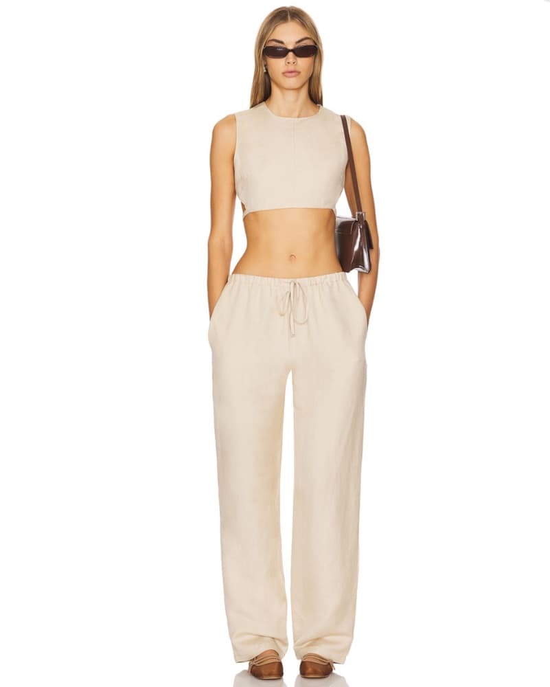 Tan Cropped Set - Image 2