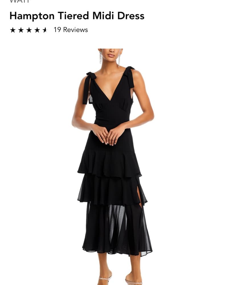 WAYF Hampton Tiered Midi Dress - Image 1