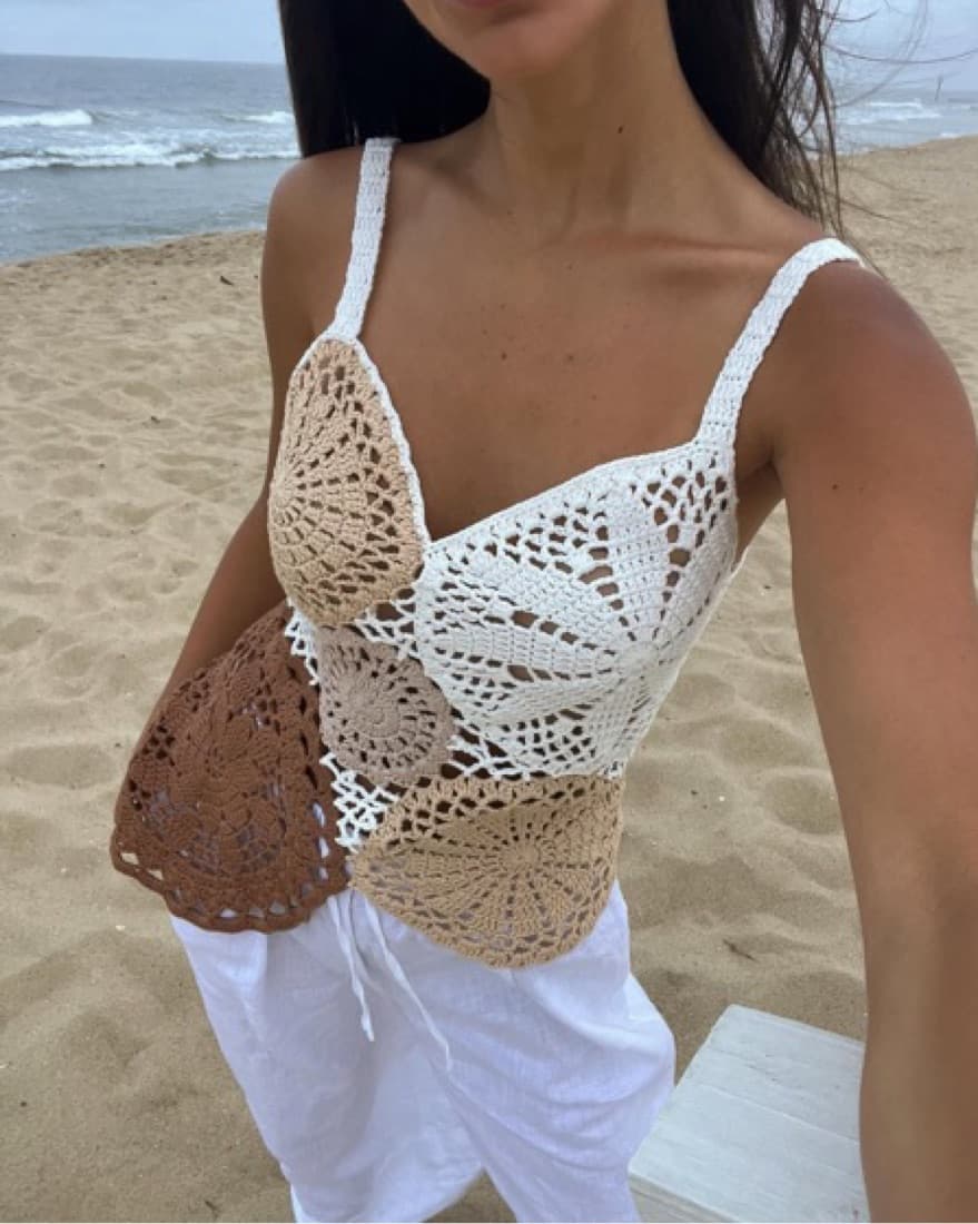 Tularosa Crochet Top - XS - Image 1