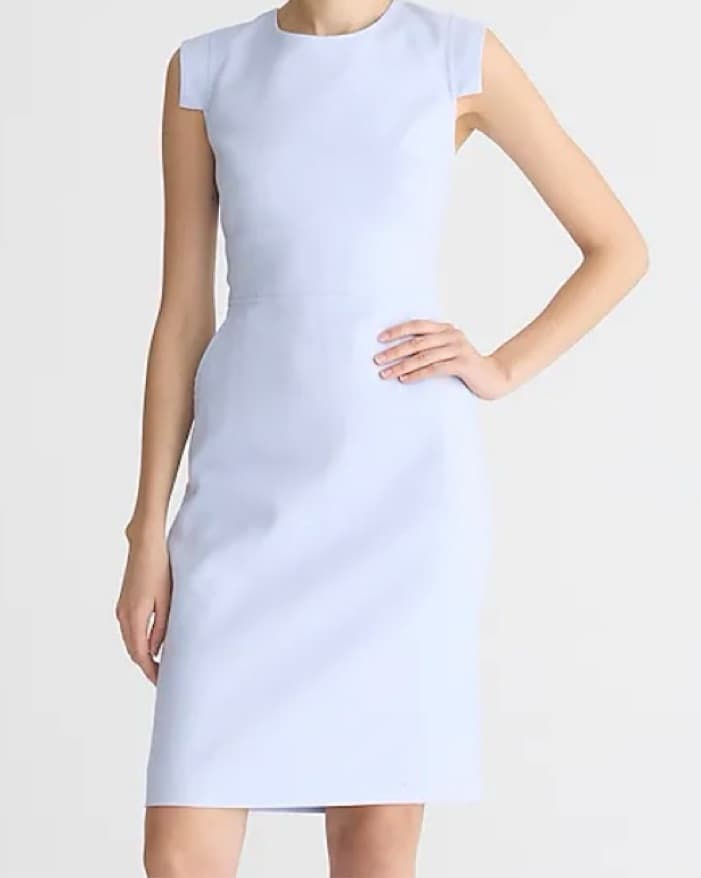 J Crew Resume Stretch Linen Dress - Image 1