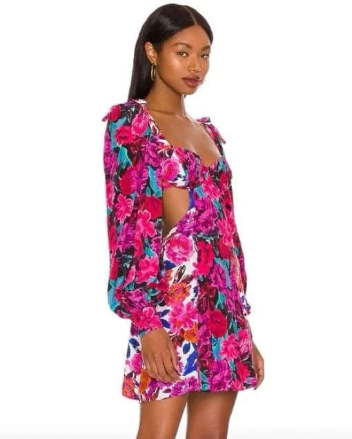 For love & Lemons Scarlett Mini Dress - Image 1