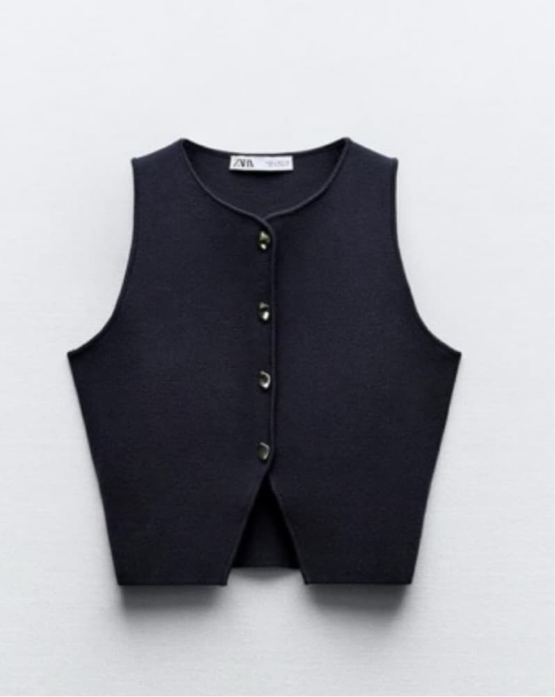 Zara Knit Cropped vest/top - Image 2
