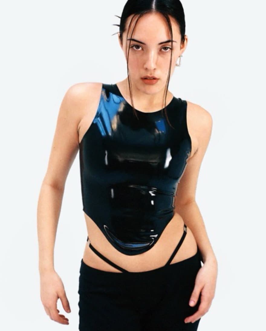 Miaou Black latex Tank  - Image 3