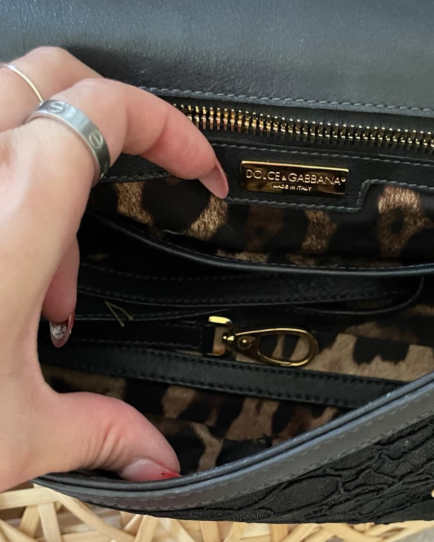 Dolce&gabbana Black Lace Sicily Bag - Image 4