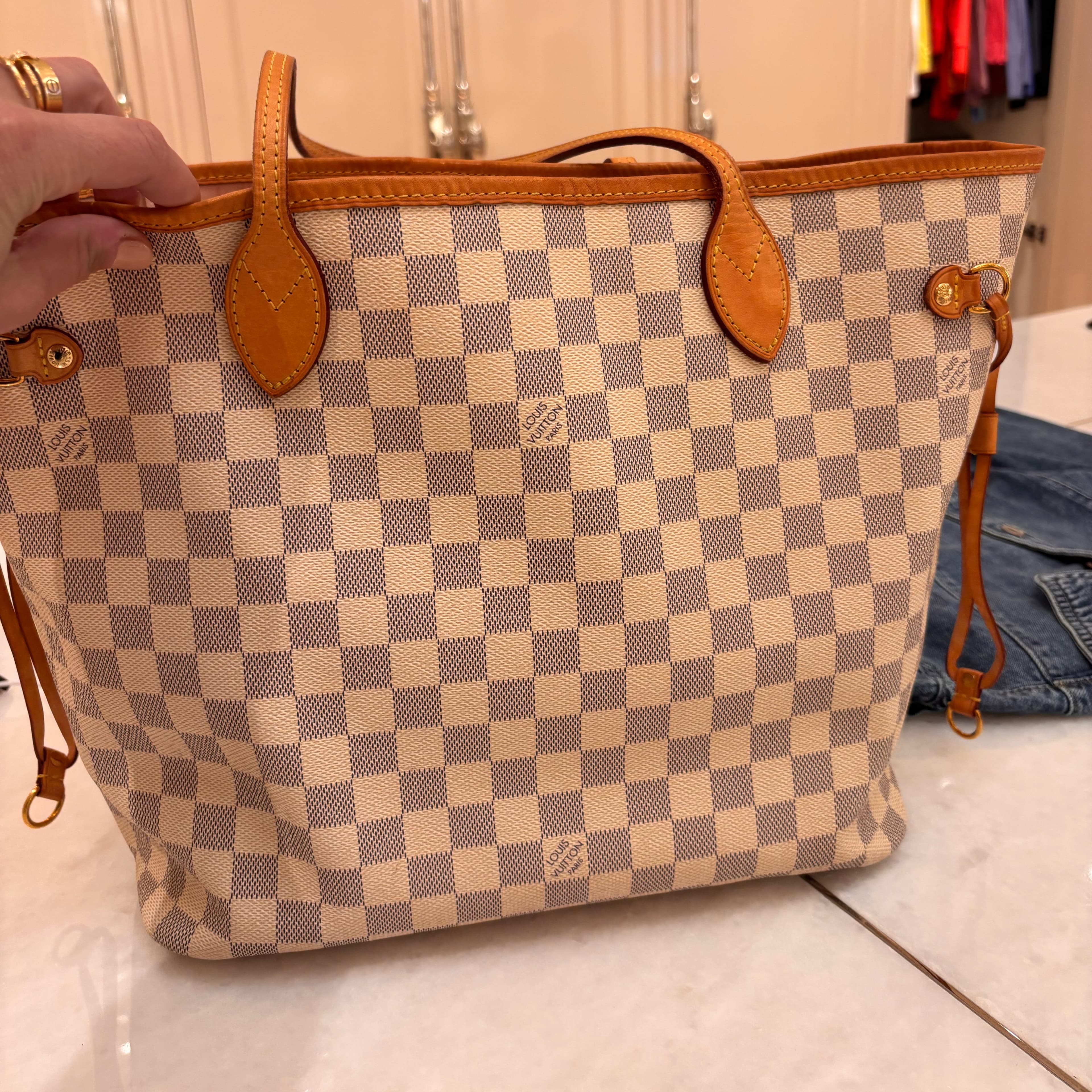Louis Vitton Never Full Bag Rose Beige - Image 3