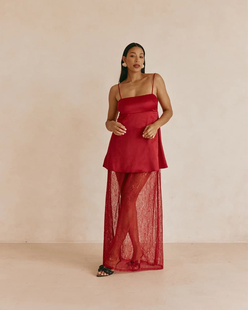 SABO skirt Red dress - Image 5