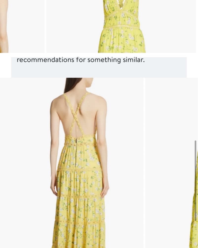 Alice & Olivia Yellow Long Maxi Dress - Image 5