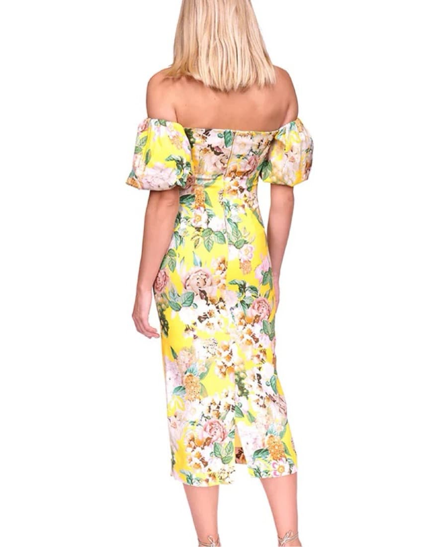 Cara Cara Karene Dress in yellow floral - Image 2