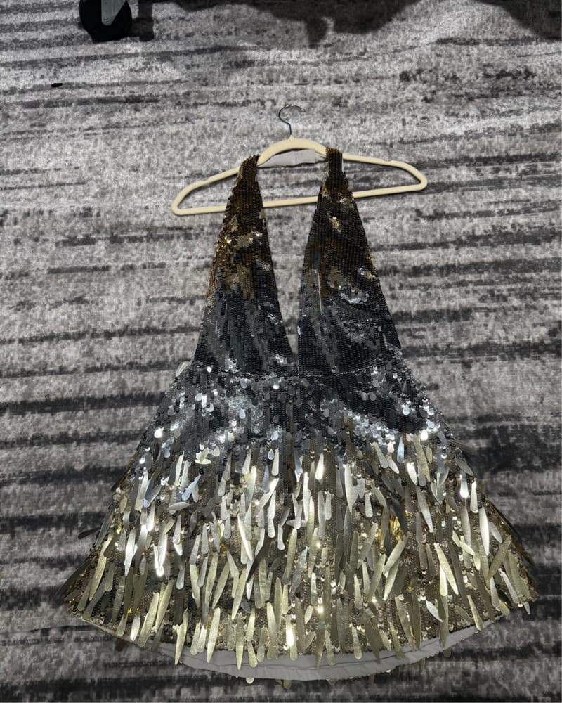 Retrofete Kinara Dress In Silver & Gold  - Image 6