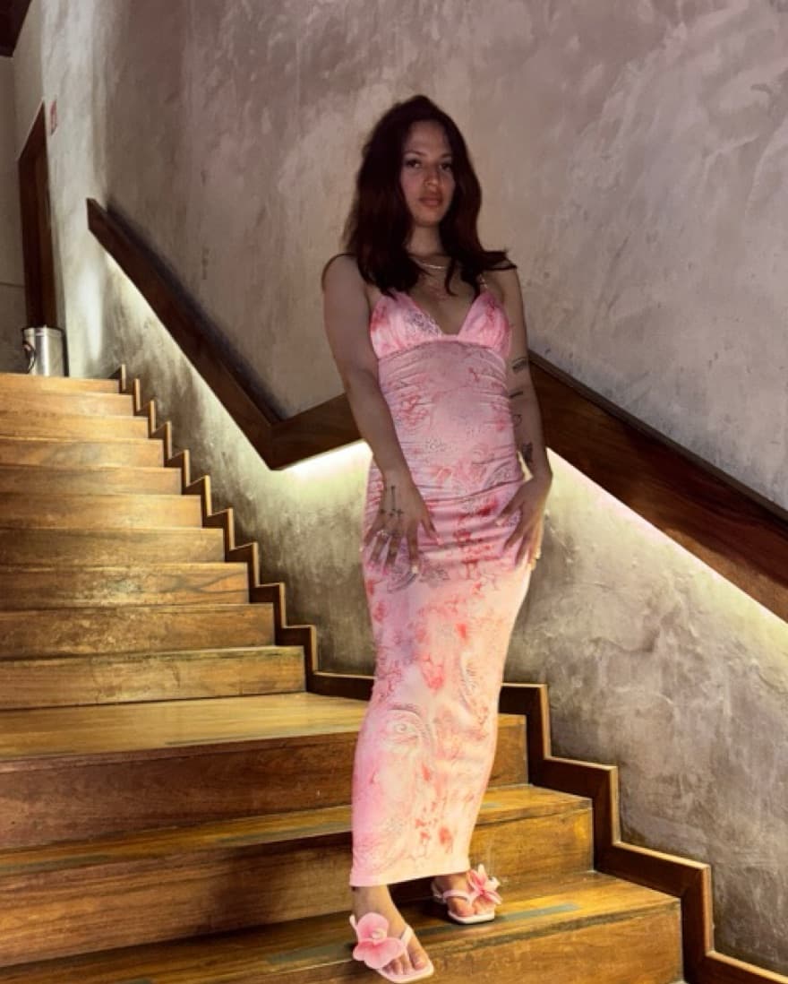 Vibrant Floral Bodycon Dress - Image 2