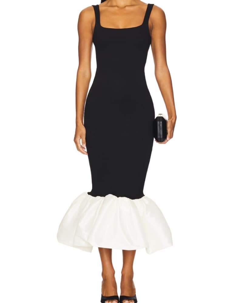 Xena Black Long Mermaid Dress  - Image 1