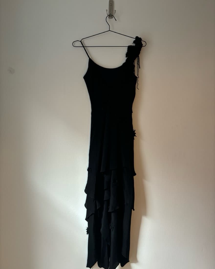Vintage black sue wong gown - Image 4