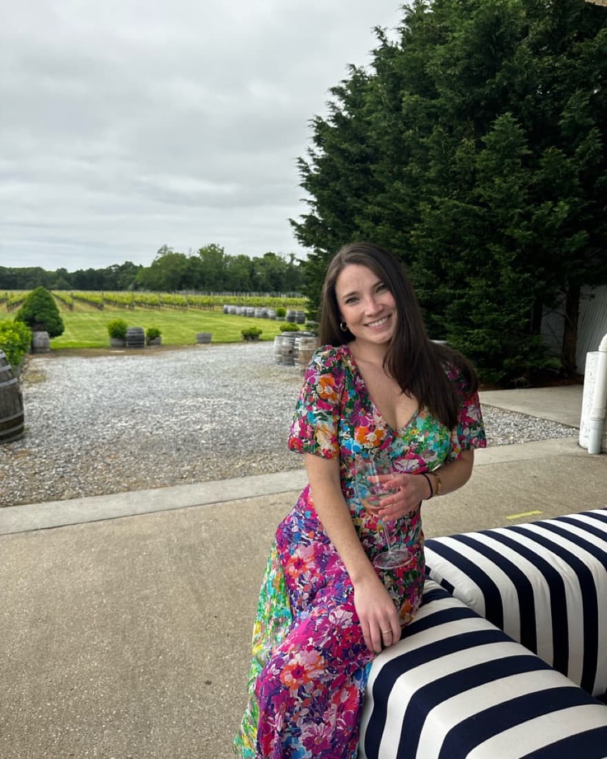 Floral Bias Cut Dress - Image 1