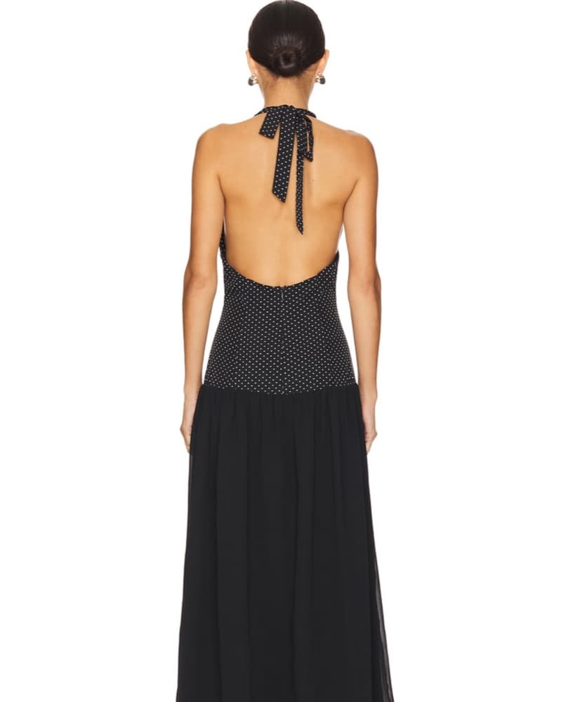 Polka Dot Maxi Dress - Image 3