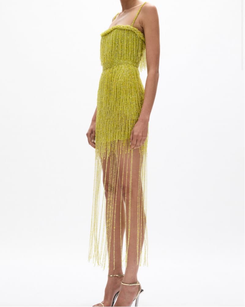 Rachel Gilbert Presley Beaded Mini Dress - Image 4