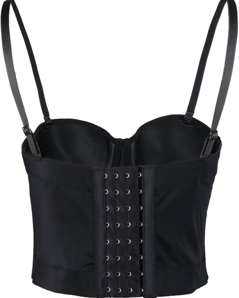 Black Corset Crop Top - Image 2