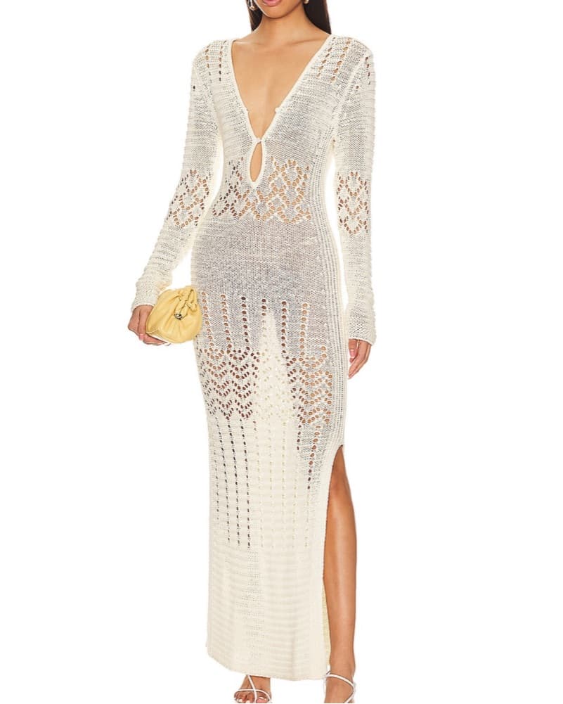 Intricate Lace Maxi Dress - Image 1