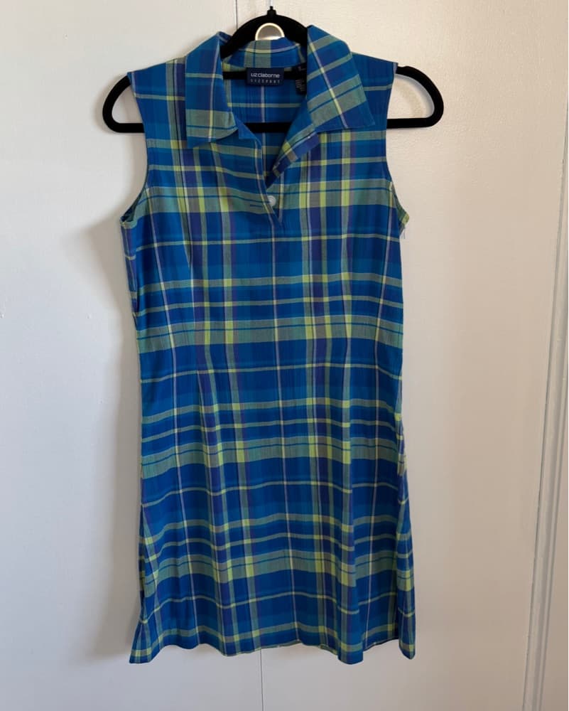 Vintage Liz Claiborne Sport Plaid Dress - Image 2
