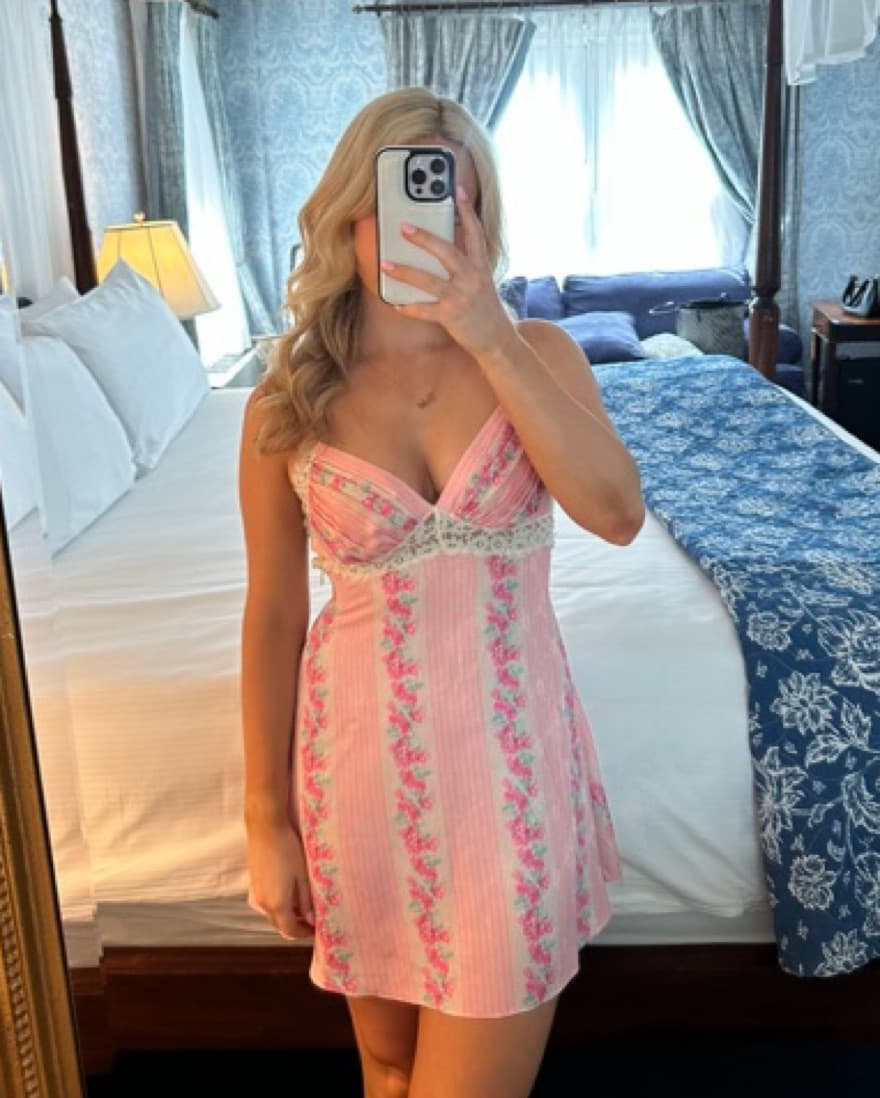 LoveShackFancy Etrune Mini Dress - Image 3