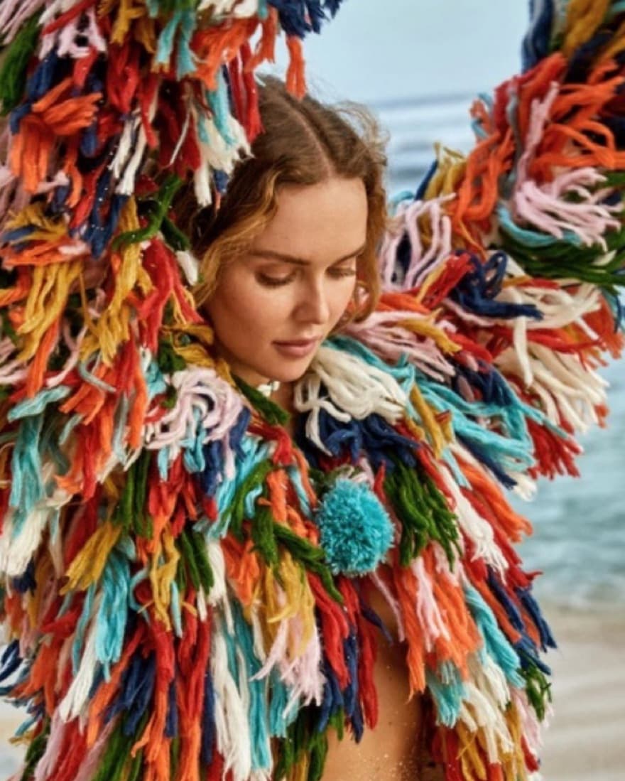 Andi Bagus Rainbow Shag Jacket   - Image 3